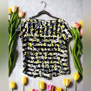 PETER PILOTTO  Round neck blouse size L multicolored